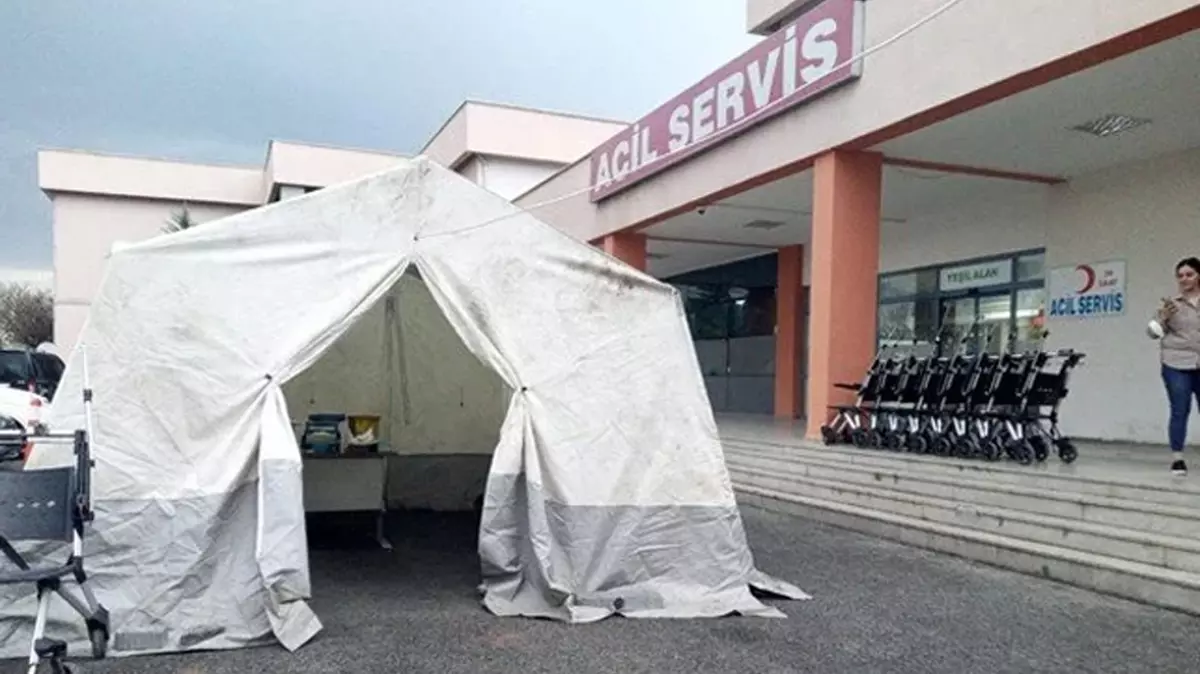 Kızamık alarmı... Hastane bahçesinde çadırlar kuruldu